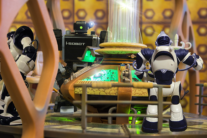 Unlikely Tardis passengers!