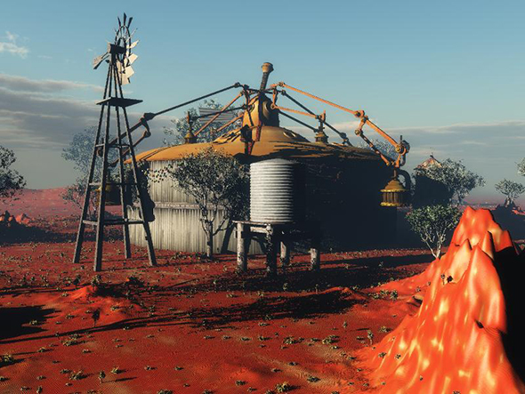 Mysterious alien base in the Strzelecki Desert